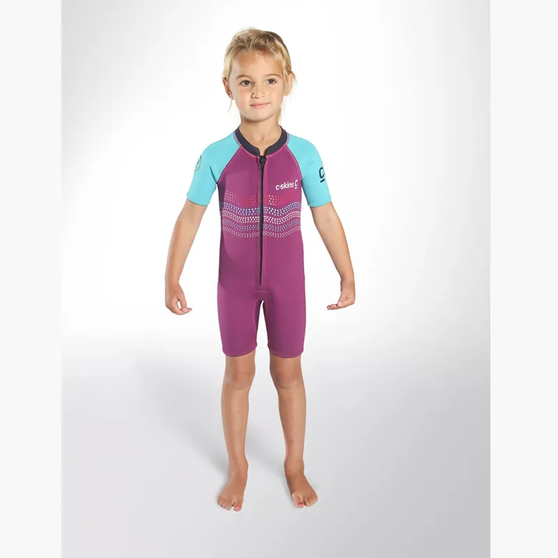 C-Skins C-Kid Baby Shorty Wetsuit Waves Voilet/Cyan-3